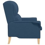 vidaXL Fauteuil bleu 52 cm en tissu