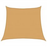 vidaXL Voile d'ombrage 160 g/m² trapèze gris clair 4/5x4 m PEHD