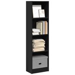 vidaXL Bibliothèque noir 40x24x143 cm bois d'ingénierie