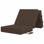 vidaXL Canapé-lit pliable 75 x 67 x 45 cm Taupe