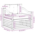 vidaXL Canapé d’extérieur Blanc et Beige