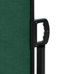vidaXL Auvent latéral rétractable vert foncé 160x600 cm