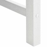 vidaXL Chaise de jardin. 4 Pièces Blanc 65.5 x 55.5 x 88cm Plastique