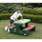 Table de pique-nique  junior little tikes vert et orange