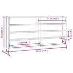 vidaXL Vitrine de collection en bois avec portes 80x8 5x37 cm