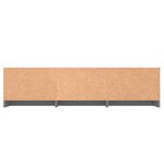 Vidaxl meuble tv gris brillant 140x40x35 5 cm aggloméré
