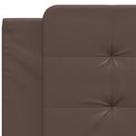 vidaXL Coussin de tête de lit marron 100 cm similicuir