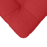 vidaXL Coussins de siège 4 Pièces Rouge 45 x 45 x 12 cm tissu