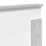 vidaXL Tête de lit Gris béton 140 cm Bois d'ingénierie