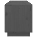 vidaXL Meuble TV Gris 105x34x40 cm Bois de pin massif