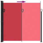 vidaXL Auvent latéral rétractable rouge 200x600 cm