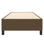 vidaXL Cadre de lit à ressorts marron foncé 100x200 cm tissu