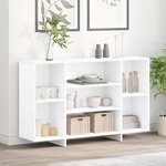 vidaXL Buffet blanc 120x30x75 cm bois d'ingénierie