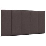 vidaXL Cadre de lit sans matelas marron foncé 100x200 cm tissu