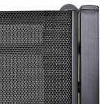 vidaXL Banc de jardin à 2 places 131 cm Acier et textilène Noir