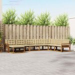 vidaXL Ensemble de canapés d'extérieur 8 Pièces Naturel et Beige