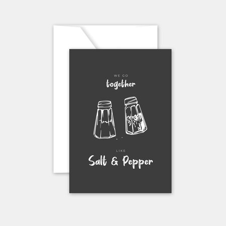 Carte pour dire un mot - salt and pepper