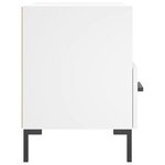 vidaXL Tables de chevet 2 Pièces blanc 40x35x47 5 cm bois d’ingénierie
