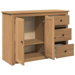 vidaXL Buffet avec tiroirs Panama 112x40x80 cm bois massif de pin