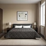 vidaXL Duvet d'été simple Matelassé Anthracite 200 x 240 cm