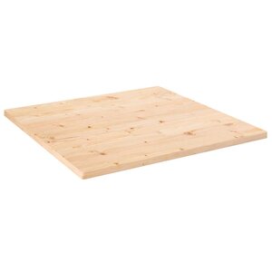 vidaXL Plateau de table carré en bois de pin massif 70 x 70 x 2 5 cm