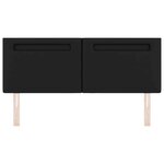 vidaXL Tête de lit LED Noir 160 cm Cuir synthétique