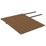 vidaXL Panneaux de terrasse et accessoires WPC Marron/gris 20 m² 4 m