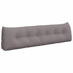 vidaXL Coussin de Dos Taupe 180 x 24 x 50 cm tissu
