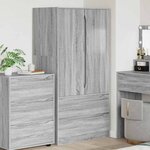 vidaXL Cabinet de salle de bain Gris Sonoma 79 5 x 49 x 156 cm