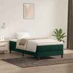 vidaXL Sommier à lattes de lit sans matelas vert foncé 100x210 cm
