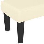 Banc banquette 100 x 30 x 30 cm synthétique crème 02_0010477