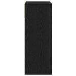 vidaXL Bibliothèque noir 66x31x80 cm bois d'ingénierie