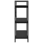 vidaXL Étagère Chêne noir 100 x 33 5 x 102 cm Bois d'ingénierie