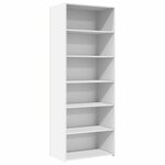 vidaXL Buffet haut blanc 70x41x185 cm bois d'ingénierie