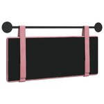 vidaXL Tête de lit suspendue Rose Velours