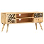 vidaXL Meuble TV 100x30x45 cm bois massif de manguier
