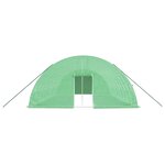 vidaXL Serre avec cadre en acier vert 60 m² 10x6x2 85 m