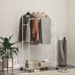 vidaXL Porte-vêtements Uni Blanc 80 x 53 x 156 cm