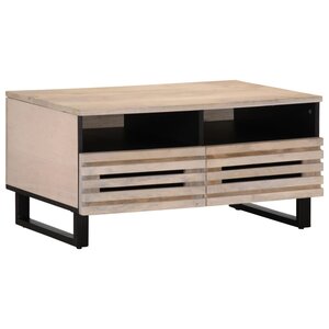 vidaXL Table basse 80x55x40 cm bois de manguier massif