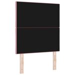 vidaXL Tête de lit LED avec tête de lit Rose 80 cm Cuir synthétique