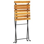 vidaXL Chaises de bistro pliables 4 Pièces Bois d'acacia massif