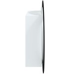 vidaXL Armoire de salle de bain miroir rond et LED Blanc 54x54x17 5 cm
