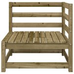vidaXL Canapés d'angle de jardin 2 Pièces 70x70x67cm bois de pin imprégné