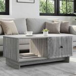 vidaXL Table basse Sonoma gris 90 x 50 x 40 cm Bois d'ingénierie