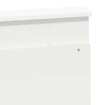 vidaXL Tête de lit avec tête de lit Blanc 135 cm Bois d'ingénierie