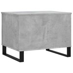 vidaXL Table basse Gris béton 60x44 5x45 cm Bois d'ingénierie