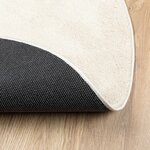 vidaXL Tapis OVIEDO à poils courts beige Ø 160 cm