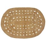 vidaXL Tapis de surface Naturel 122 x 183 cm Jute