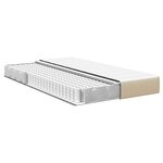vidaXL Matelas de Lit avec matelas Vert 120 x 200 cm tissu