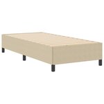 vidaXL Cadre de lit Vert gris 100 x 200 cm Tissu en velours côtelé